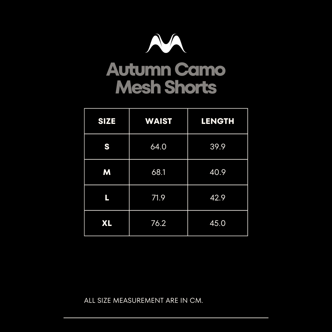 Autumn Camo Mesh Shorts